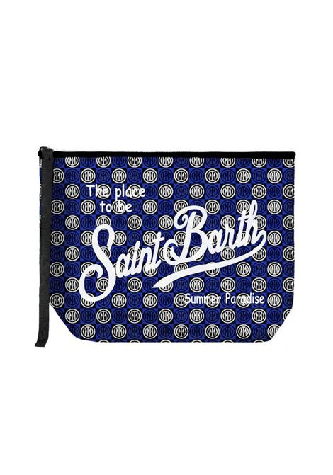 Pochette MC2 Saint Barth Aline ALINE04840H Blu inter loghi cerniera MC2 SAINT BARTH | Pochette | ALINE04840H17
